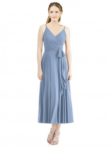 Short Tea Length Chiffon Bridesmaid Dress UK