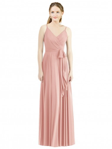 Romantic Full length Long Chiffon Bridesmaid Dress UK