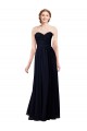 Strapless Chiffon Bridesmaids Dress with a Beaded Lace Sweetheart Bodice UK