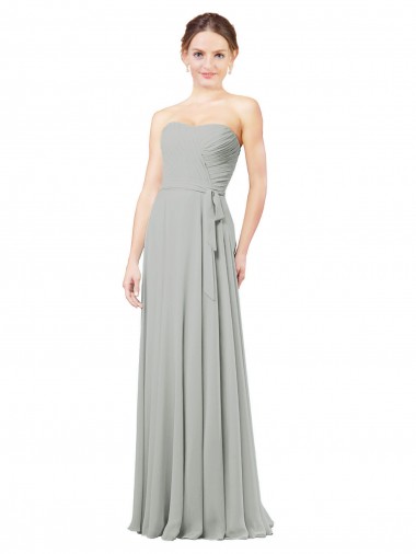 Delicately Draped Chiffon Bridesmaid Dress UK