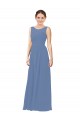 Luxe Chiffon Bridesmaid Dress with Illusion and Sweetheart Neckline UK