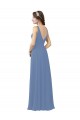 Draped V-Neck Luxe Chiffon Bridesmaid Dress UK