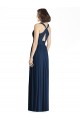 Cut Out Back Long Chiffon V-Neck Bridesmaid Dress UK