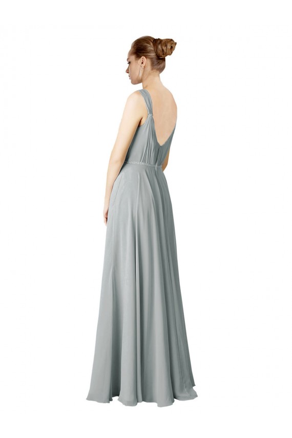 Figure Flattering Chiffon Bridesmaid Dress with Beaded Detail UK