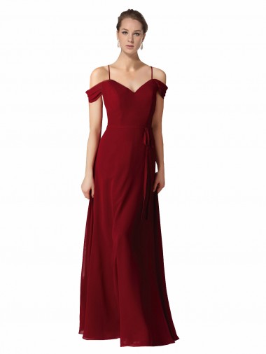 Chiffon with Beaded Embroidery Bridesmaid Dress UK