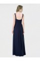 Long Chiffon Bridesmaid Dress with Sweetheart Neckline and Shoulder Straps UK