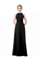 Full Length Chiffon Sweetheart Bridesmaid Dress with An Illlusion Overlay UK