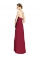 Draped V-Neck High Low Chiffon Bridesmaid Dress UK