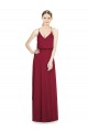 Full Length V-Neck A-Line Chiffon Boho Bridesmaid Dress UK