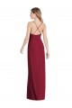 Pleated Skirt Chiffon Maxi Bridesmaid Dress with Pockets UK