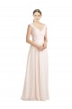 Sweetheart A-Line Chiffon Bridesmaid Dress with Ruched Lace Bodice UK