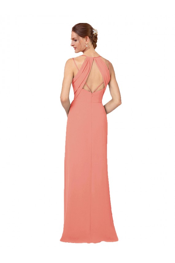 Flirty Chiffon Bridesmaid Dress with Modern Back Detail UK