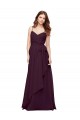 Wrapped Sweetheart Neckline Long Chiffon Bridesmaid Dress  UK