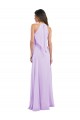 Halter Chiffon A-Line Bridesmaid Dress with Flounce Back UK