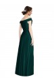 Full length Off the Shoulder Chiffon Bridesmaid Dress UK