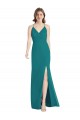 Criss Cross Back Mermaid Wrap Chiffon Bridesmaid Dress UK