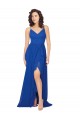 Chiffon Bridesmaid Dress with Strappy Back UK