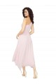 Midi Length One Shoulder Chiffon Bridesmaid Dress UK