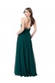 Chiffon Bridesmaid Dress with Draped Surplice Bodice UK