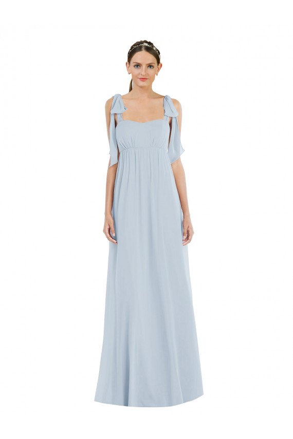 Tie Shoulder Empire Waist Maxi Bridesmaid Dress UK