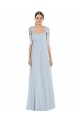 Tie Shoulder Empire Waist Maxi Bridesmaid Dress UK