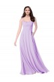 Chiffon A-Line Chiffon Bridesmaids Dress with Ruched Bodice UK