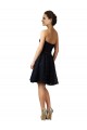 Classic Knee Length Lace Bridesmaid Dress with Notched Neckline UK