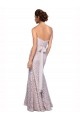 Floor Length Fitted Sweetheart Lace Bridesmaid Dress UK