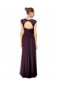 Long Chiffon Sweetheart Bridesmaid with Lace Straps and Keyhole Back UK