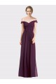 Sweetheart Long Bridesmaid Dress with Off the Shoulder Cap Sleeve Lace Bodice UK