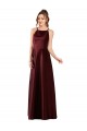 Sleek Satin Bridesmaids Dress with Pockets UK