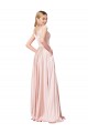 A-Line Off the Shoulder Sweetheart Luxe Satin Bridesmaid Dress UK