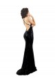 Sleek Fishtail Shaped Open Back Sequin Bridesmaid Dress UK