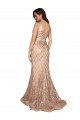 Sleek Long Mermaid Sparkling Sequin Bridesmaid Dress UK