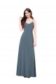 Classic Spandex Bridesmaid Dress with Scoop Neckline UK