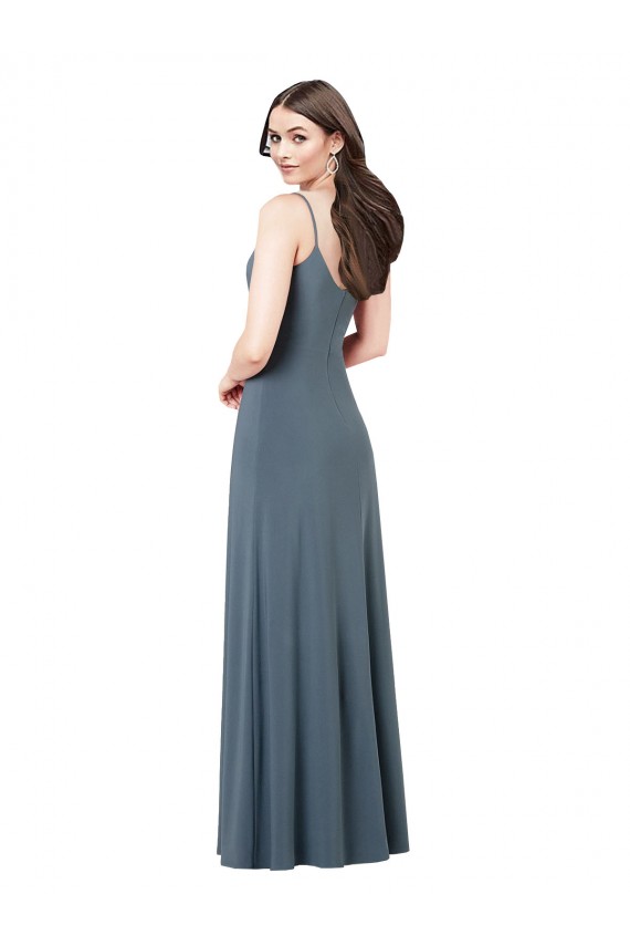 Classic Spandex Bridesmaid Dress with Scoop Neckline UK