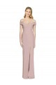 Off the Shoulder Criss Cross Back Trumpet Bridesmaid Dress UK