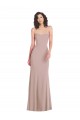 Strapless Princess Line Crepe Mermaid Bridesmaid Dress UK