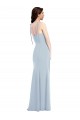 Bustier Style Crepe Bridesmaid Dress with Bow Straps UK