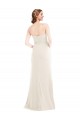 Long Strapless Tuxedo Maxi Bridesmaid Dress with Front Slit UK