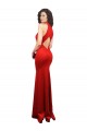 Halter Neck keyhole Front Back Long Stretch Satin Bridesmaid Dress UK