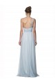 One Shoulder Illusion Tulle Bridesmaid Dress with Knot Detail UK