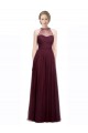 Full Length Soft Tulle Spaghetti Strap Bridesmaid Dress UK