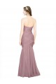 Mermaid Strapless Tulle Bridesmaid Dress with All Over Pleats UK