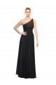 Ruched One Shoulder Tulle A-Line Bridesmaid Dress UK