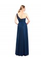 Ruched One Shoulder Tulle A-Line Bridesmaid Dress UK