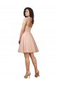 Lace and Tulle Bridesmaid Dress with Cap Sleeves and Keyhole Back UK