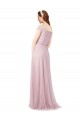 Off the Shoulder Long A-Line Tulle Bridesmaid Dress UK