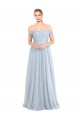 Sweetheart Neckline Off the Shoulder Tulle Bridesmaid Dress UK