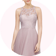 Illusion Neck Bridesmaid Dresses UK